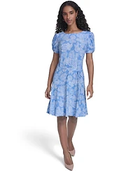 Tommy Hilfiger Women's Puff-Sleeve Shift Dress