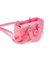 Zomi Gems Girls Quilted Rectangle Bow Charm Handbag