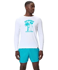 Speedo Men's Long-Sleeve Graphic Print Swim T-Shirt