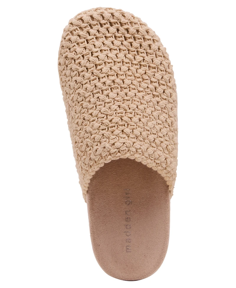 Madden Girl Women's Saratoga Raffia Woven Slip-On Clogs
