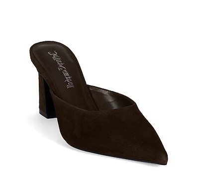 Jeffrey Campbell Unamused Block-Heel Pointed-Toe Mules