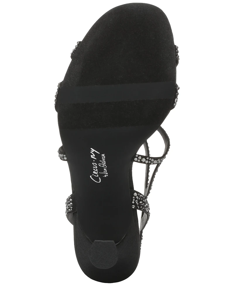 Circus Ny by Sam Edelman Women's Louisa Strappy Butterfly Rhinestone Dress Sandals