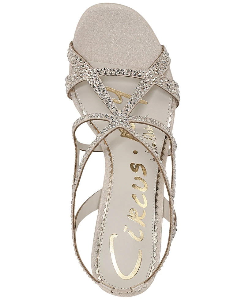 Circus Ny by Sam Edelman Women's Louisa Strappy Butterfly Rhinestone Dress Sandals