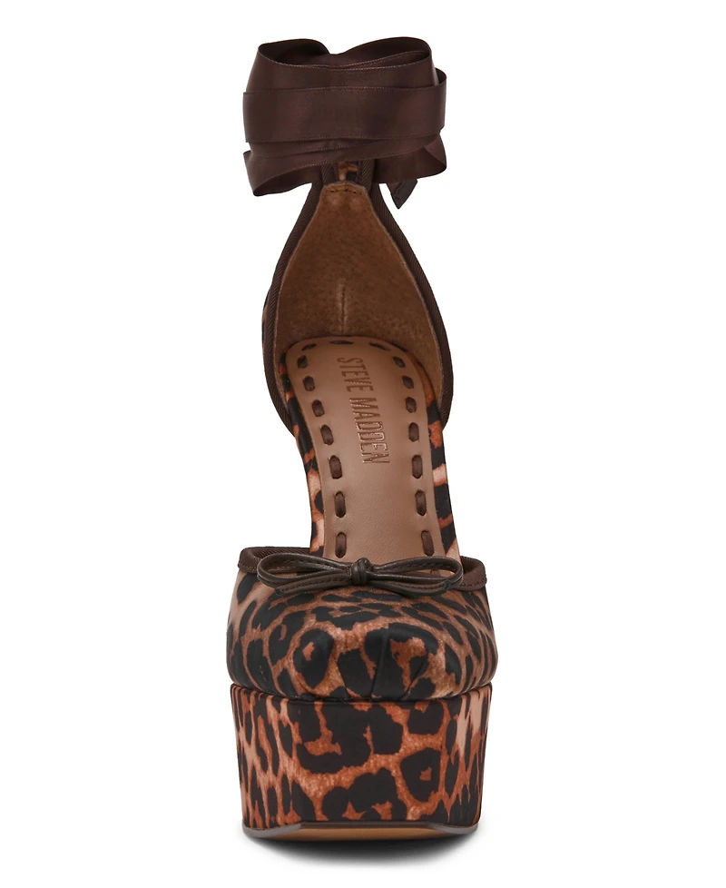 Steve Madden Women's Lace-Up High-Heel Ballet Platform Pumps