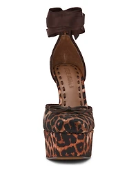 Steve Madden Women's Lace-Up High-Heel Ballet Platform Pumps