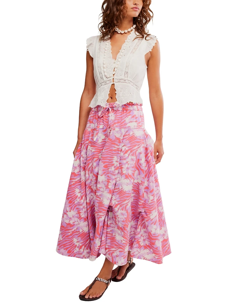 Free People Women's Zephyr Bustle Convertible Maxi Skirt