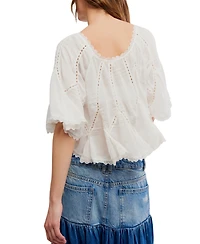 Free People Women's Michelle Short-Sleeve Blouse