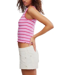 Free People Women's Tilly Striped Crew Neck Tank Top