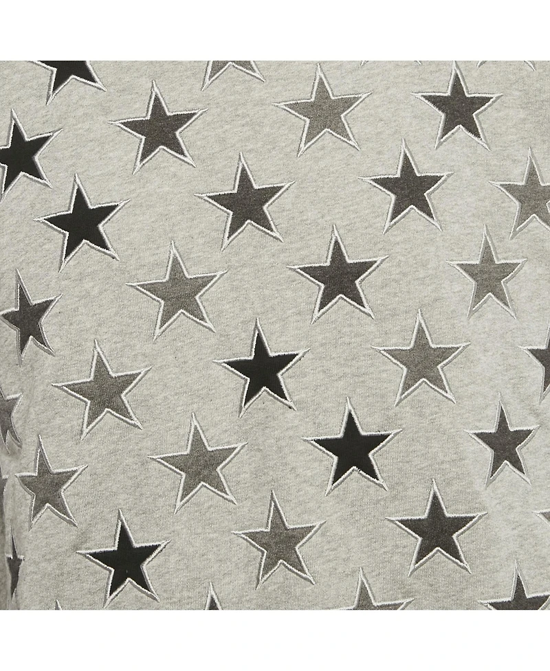 Pre-Owned Givenchy Men's Grey Star Embroidery Cotton Sweatshirt