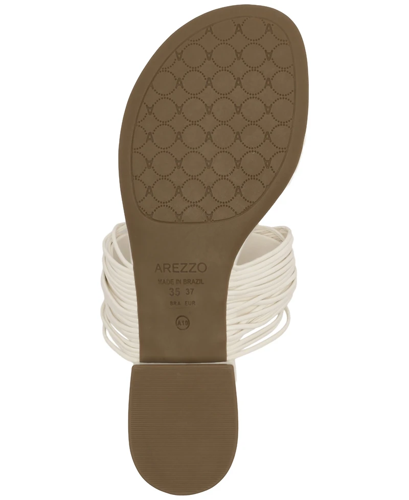 Arezzo Women's Elani Round Toe Flat Sandals