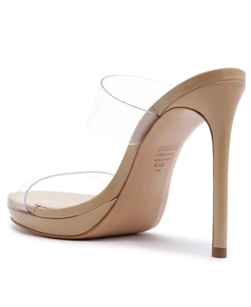 Schutz Women's Ariella Slip-On Platform Dress Sandals