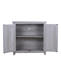 Streamdale Furniture Elegant sideboard with 2 acrylic mirrored doors, laminate & Mdf