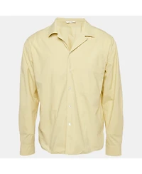Pre-Owned The Row Men's Yellow Cotton Elijas Camp Collar Shirt