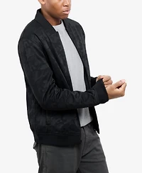 Xray Men's Jacquarded Camouflage Bomber Jacket