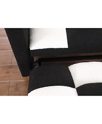 Streamdale Furniture 3-in-1 Sleeper Sofa Couch Bed, Small Teddy Convertible Loveseat Futon