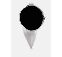 London Rag Womens Dacia Rhinestones Strap Satin Calf Boots