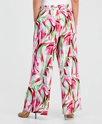 I.n.c. International Concepts Petite Printed Wide-Leg Pants, Created for Macy's