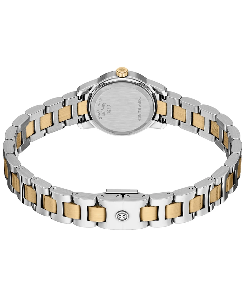 Tory Burch Women's The Miller Round Mini Quartz Two-Hand Two-Tone Stainless Steel Watch, 22mm