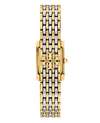 Tory Burch Women's The Eleanor Small Quartz Two-Hand Two-Tone Stainless Steel Watch, 22mm