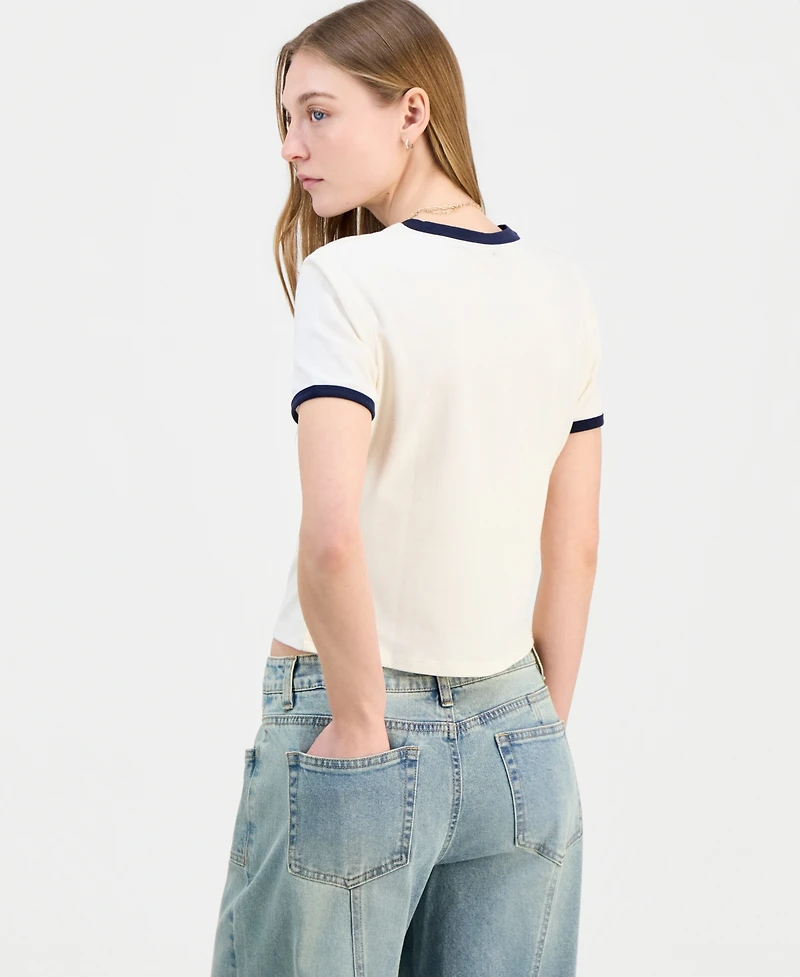 Love Tribe Juniors' Hello Kitty & Friends Ringer T-Shirt