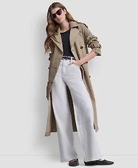 Dkny Women's Double Breasted Belted Trench Coat