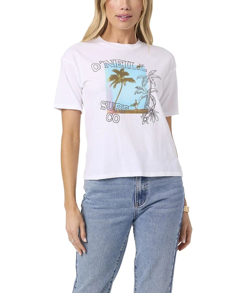 O'Neill Juniors' Doodles Crew Neck Graphic T-Shirt