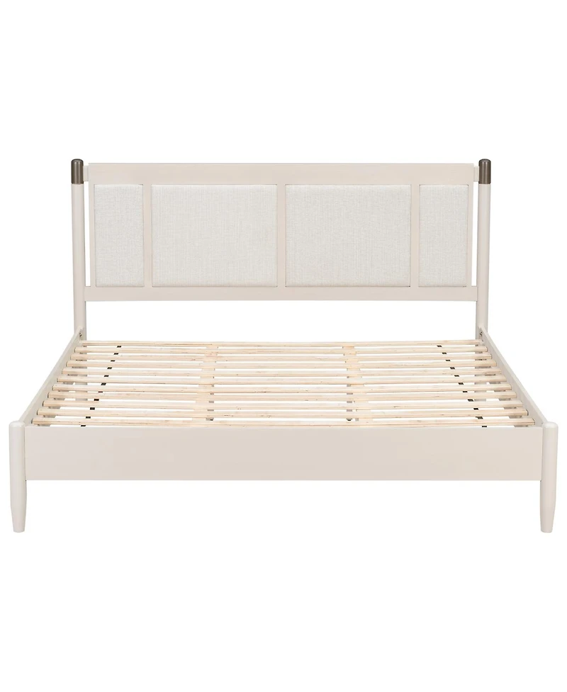 Streamdale Furniture Solid Wood King Bed, No Box Spring Needed