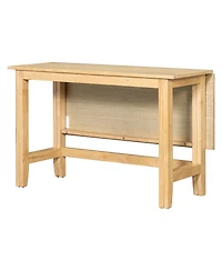 Streamdale Furniture Farmhouse Wood Extendable Dining Table with Drop Leaf for Small Places, White