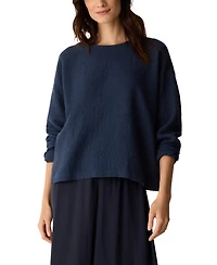 Eileen Fisher Women's Round Neck Boxy Top