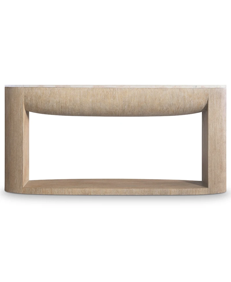 Bernhardt 32" Loggia Travertine Console Table