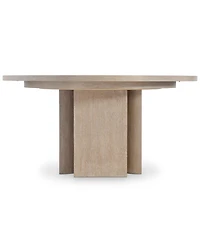 Bernhardt 7-Pc. Wood Loggia Dining Set Round Table and Arm Chairs