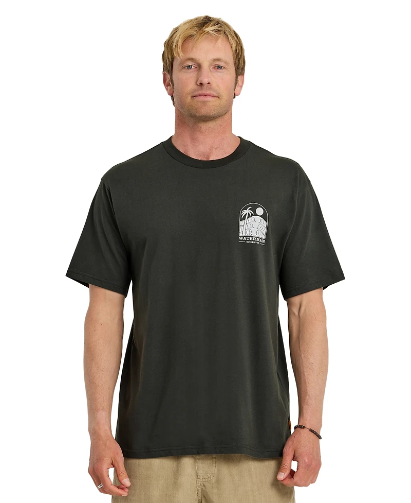 Quiksilver Waterman Men's Out The Back Crewneck T-Shirt
