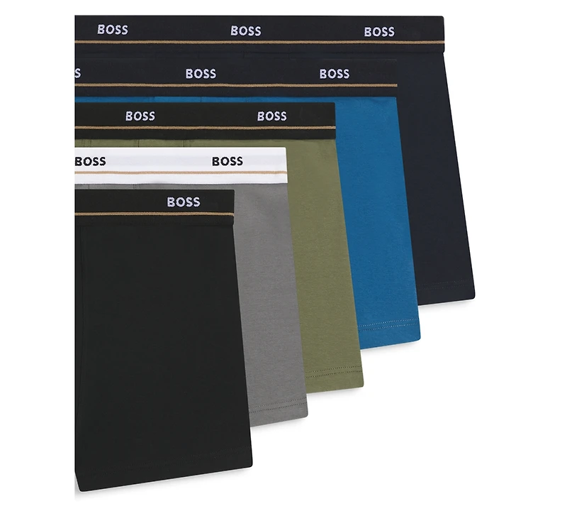 Hugo Boss Men's Essential Trunk Underwear, 5-Pack Set