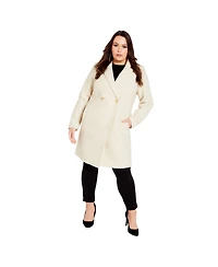 Avenue Women's Estelle Double Button Collared Coat