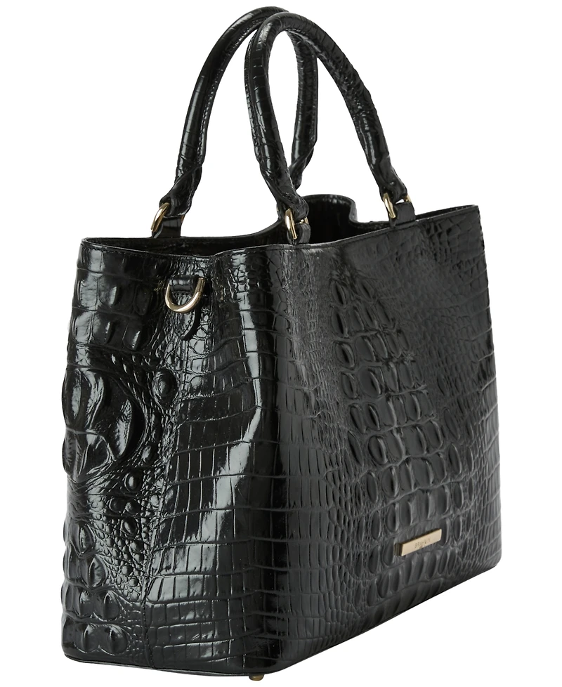 Brahmin Denise Medium Melbourne Leather Satchel Bag