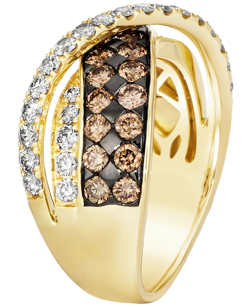 Le Vian Chocolate Diamond (1.19 ct. t.w.) & Nude Diamond (0.70 ct. t.w.) Ring in 14k Honey Gold
