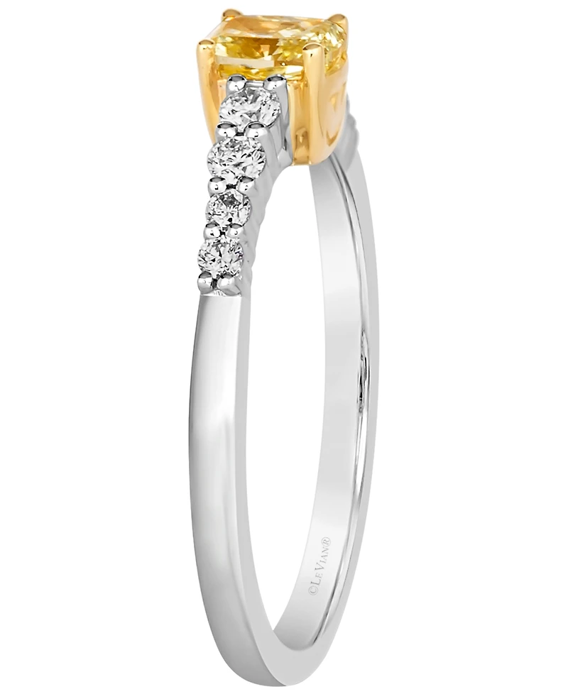 Le Vian sunny yellow diamond (0.45 ct. t.w.) & Vanilla Diamond (0.21 ct. t.w.) Ring in 14k Two-Tone Gold