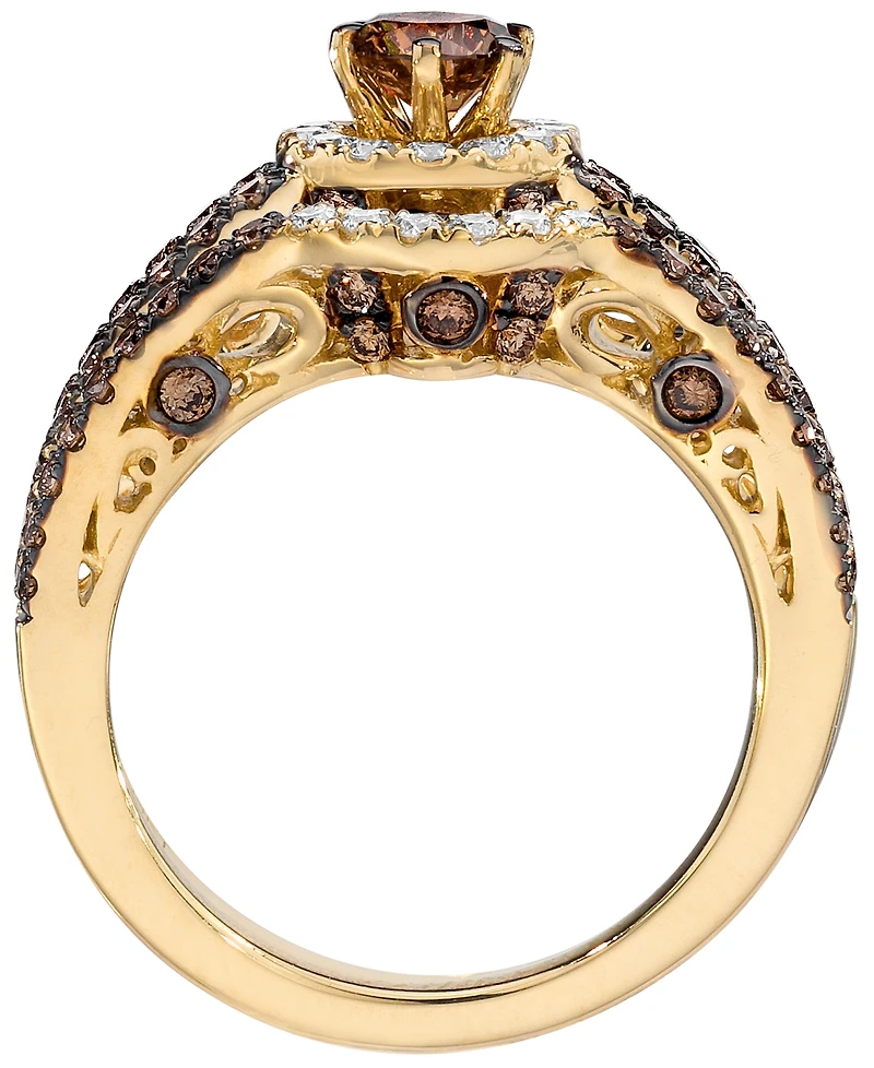 Le Vian Chocolate Diamond (1.03 ct. t.w.) & Vanilla Diamond (0.15 ct. t.w.) Ring in 14k Honey Gold