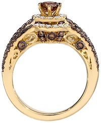 Le Vian Chocolate Diamond (1.03 ct. t.w.) & Vanilla Diamond (0.15 ct. t.w.) Ring in 14k Honey Gold