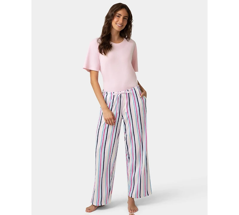 Hue Women's Printed Mid-Rise Pants