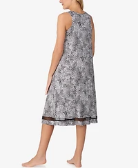 Ellen Tracy Women's Printed Sleeveless Nightgown