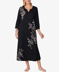 Ellen Tracy Women's Printed Long-Sleeve Sleep Gown