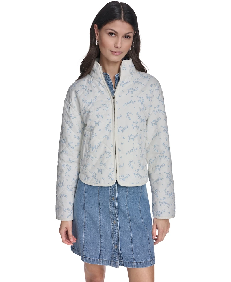 Levi's Women's Quilted Short Liner Zipper Jacket