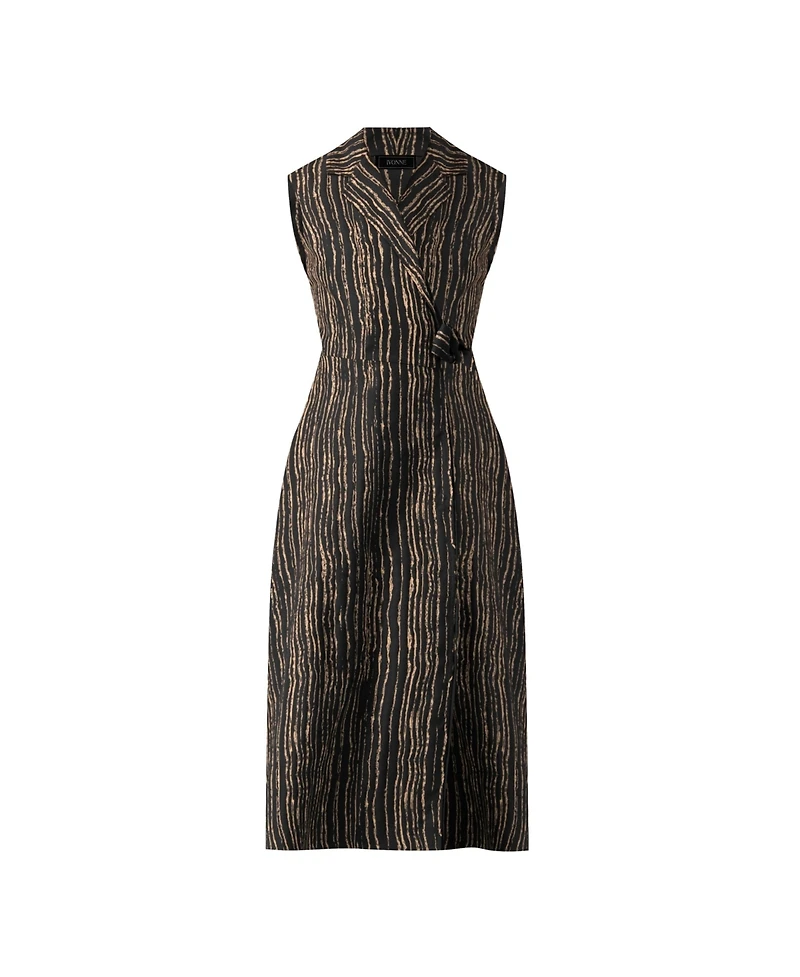 Ivonne Women's Sleeveless Long Wrap Dress