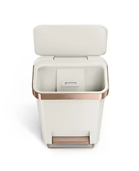 Simplehuman 45-Liters Hybrid Rectangular Step Can
