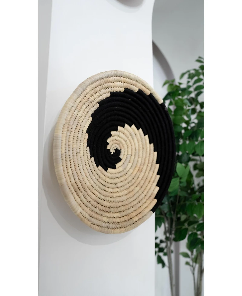 Wicker Village Sabai Grass Wall Basket Decor Boho Hanging Wall Art