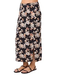 O'Neill Women's Bellamy Bali Floral Printed Pull-On Midi Skirt