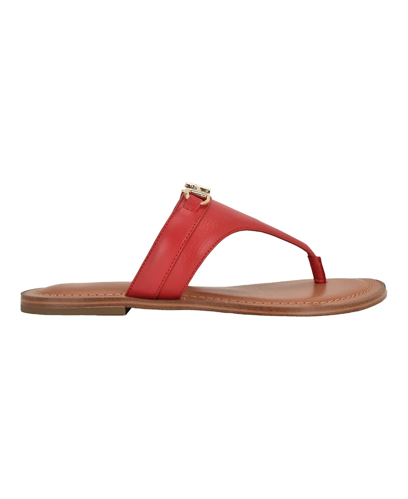 Tommy Hilfiger Women's Goldiea Ornamented Slip-On Flat Sandals
