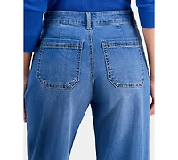 Style & Co Women's Utility-Pocket Barrel Jeans, Macy's Exclusive