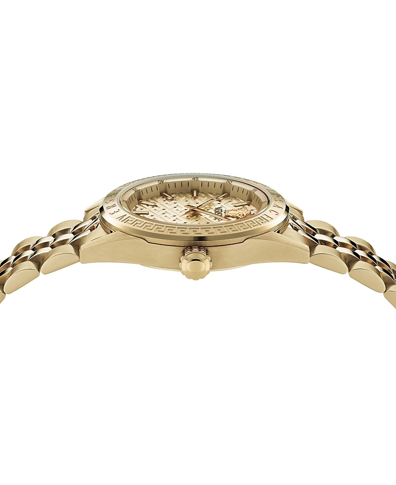 Versace Women's V-Code Gold Stainless Steel Bracelet Watch, 36mm